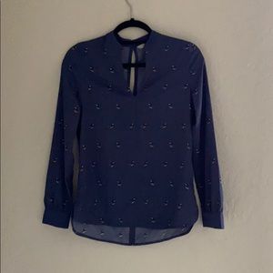 Banana Republic bird print top